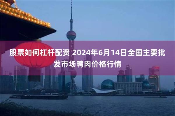 股票如何杠杆配资 2024年6月14日全国主要批发市场鸭肉价格行情